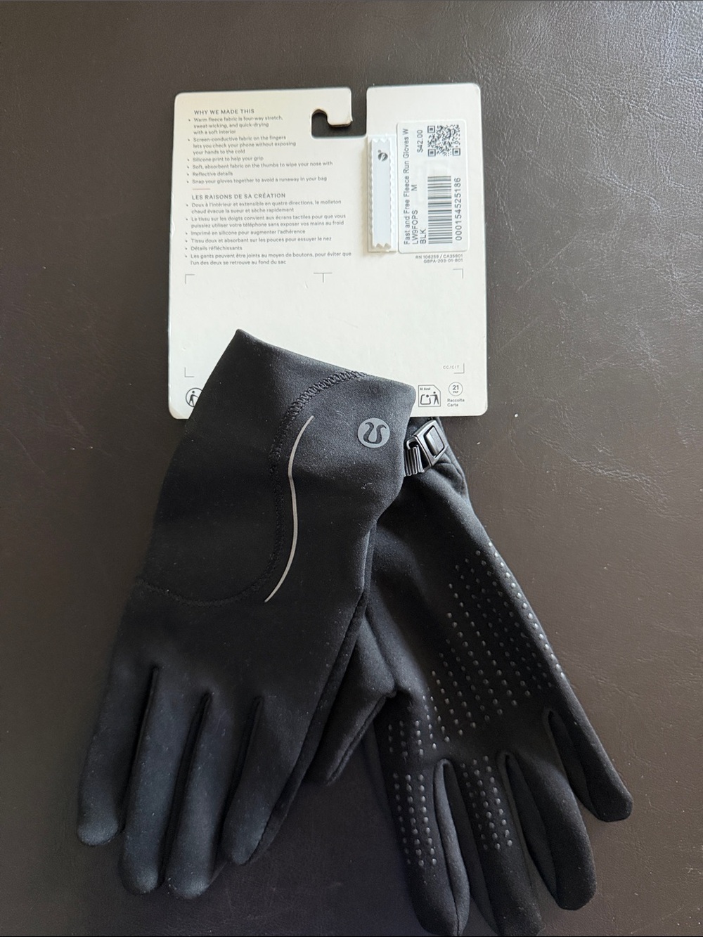 Lululemon Fast & free run gloves medium
